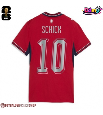 Česká republika Patrik Schick #10 Domácí Dres pro Dámy MS 2026 Krátkým Rukávem
